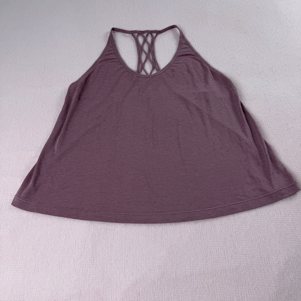 Lululemon Wild Tank Top Womens 8 Purple Strappy Back Yoga Athletic